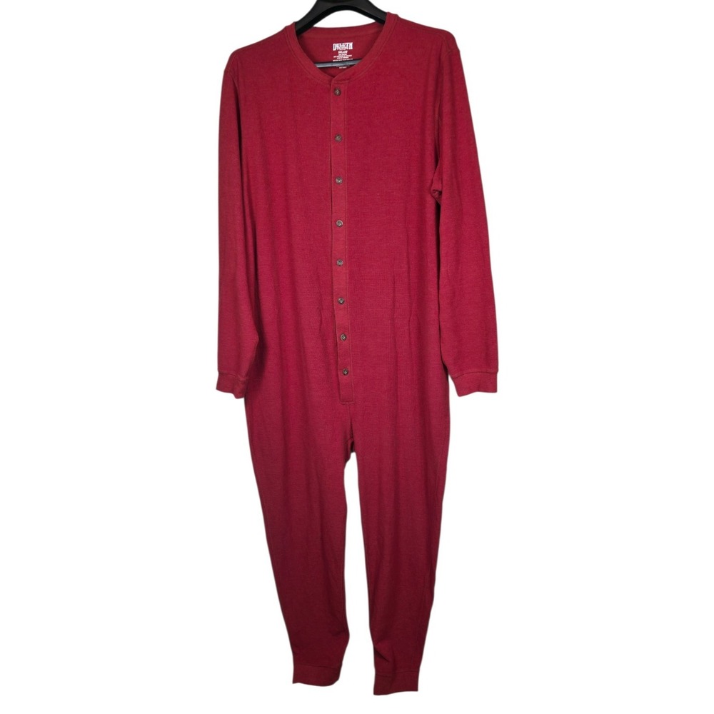Duluth Trading Men's Waffle Union Suit Red Size 3XL×30 Red Thermal Item 94220
